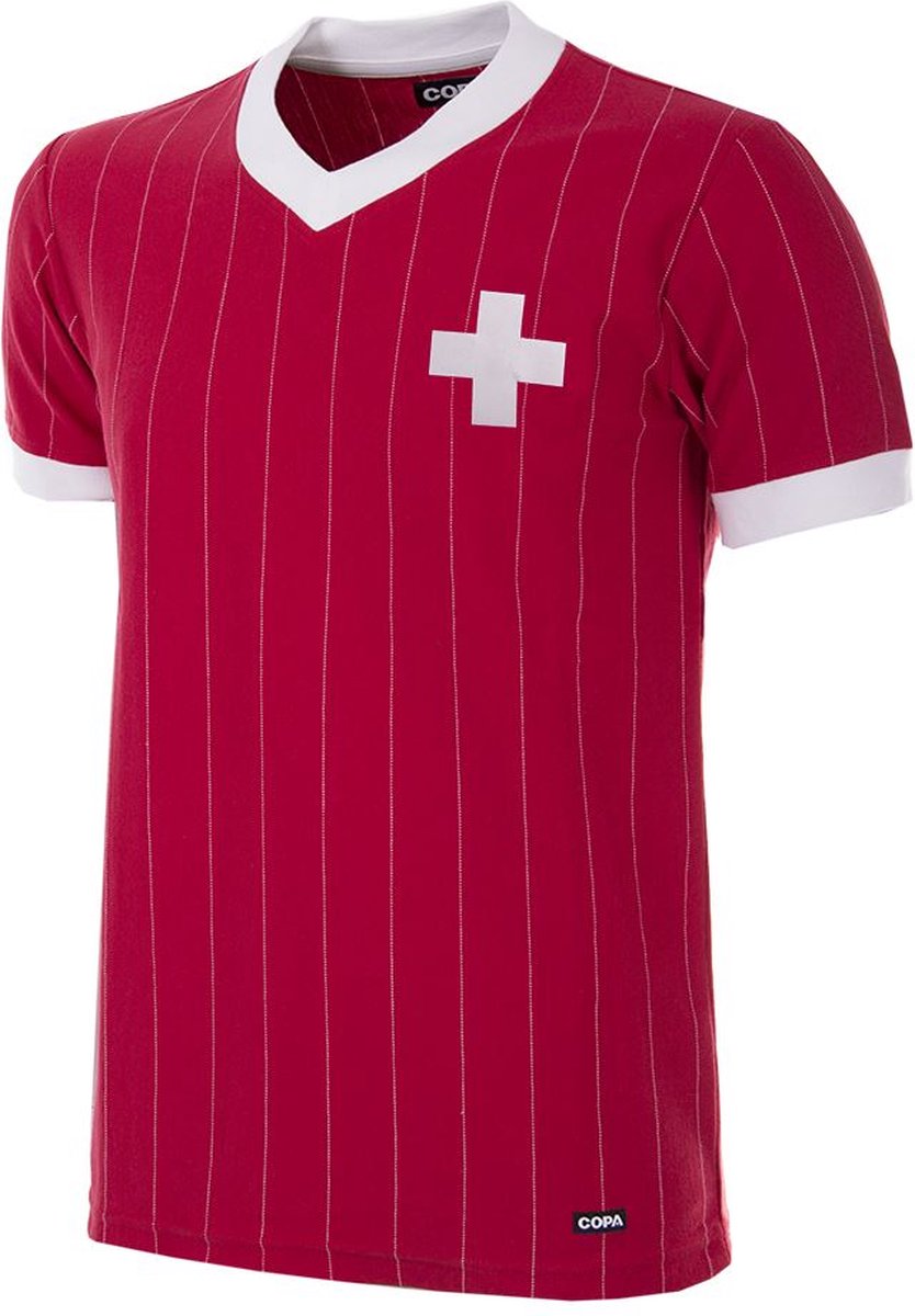 COPA - Zwitserland 1982 Retro Voetbal Shirt - XL - Rood