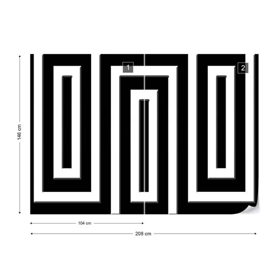 Papier peint Art abstrait | XL - 208 cm x 146 cm | Polaire 130g / m2