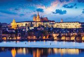 Fotobehang Prague City River | PANORAMIC - 250cm x 104cm | 130g/m2 Vlies