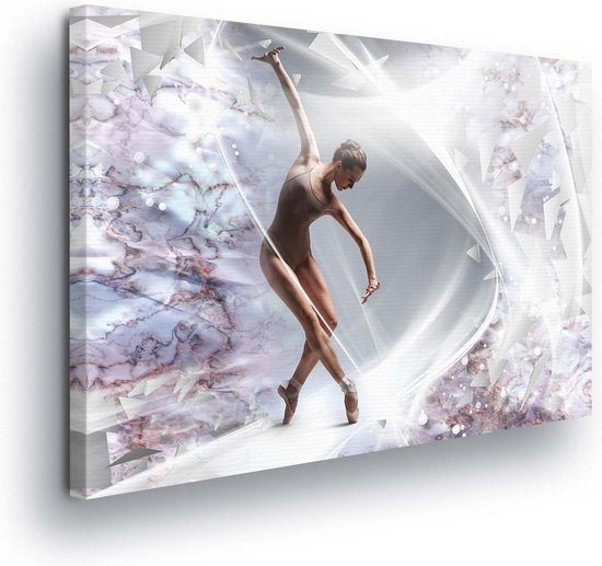 Ballerine Danse Ballet Femme Impression sur toile 100cm x 75cm | bol