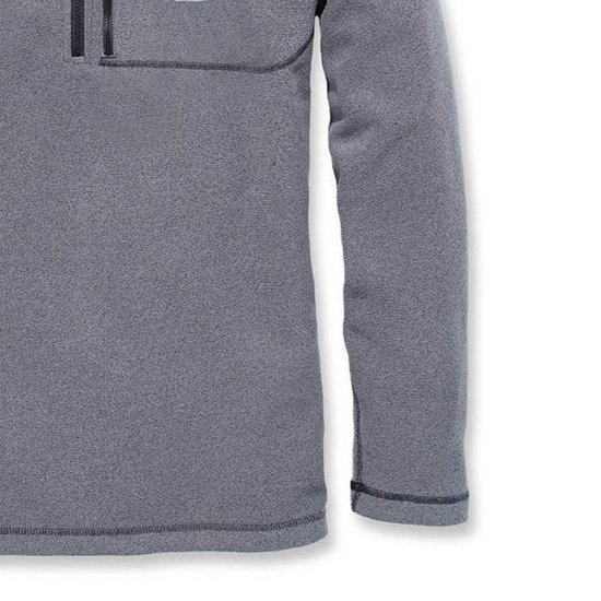 Carhartt Fallon HalfZip Sweatshirt Charcoal Vest Heren