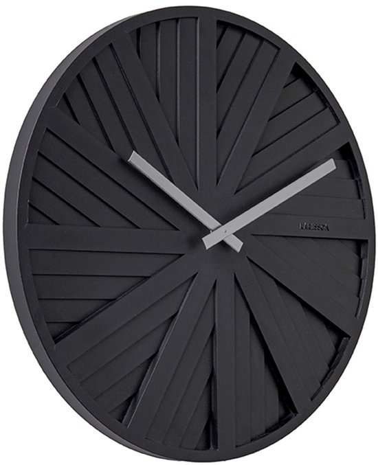 Wandklok Slides - Zwart - Ø40cm