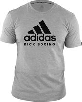 adidas T-Shirt Kickboxing Community Grijs/Zwart 140