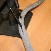 VALUE stoffen slang SNAP voor kabelbundeling, grijs, 25 m