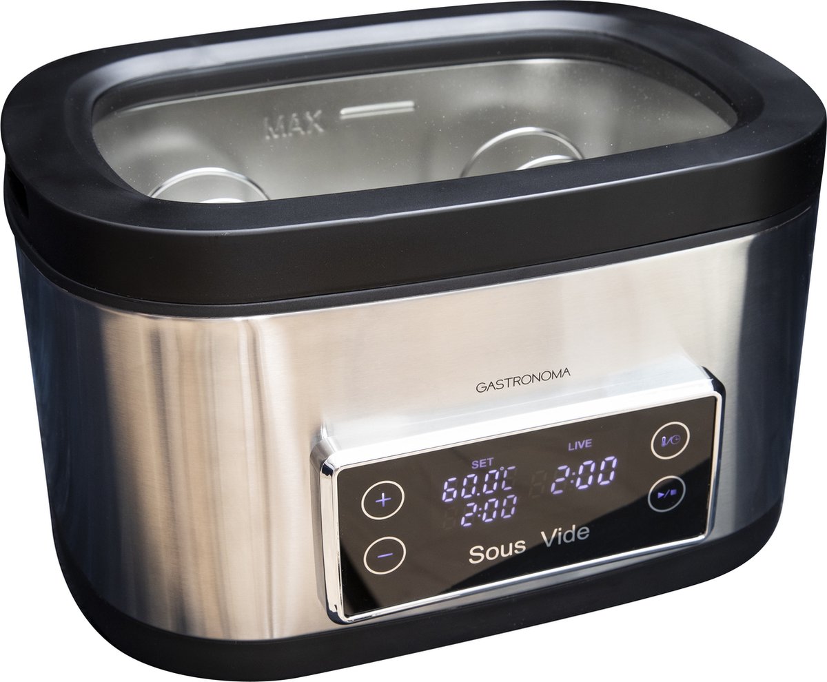 KitchenBrothers Bâton Sous Vide - Set Complet - Comprend Sacs Sous Vide,  Pompe À Vide