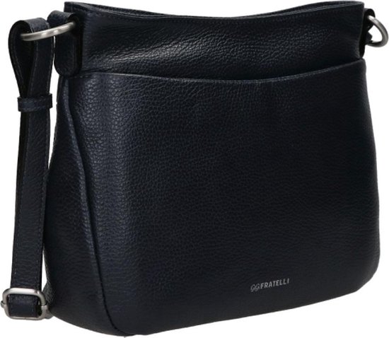 Modamoda de T163 dames leren shopper schoudertas groot met binnenzak