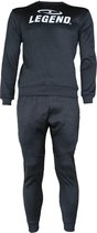 Joggingpak met Sweater Kids/Volwassenen Zwart SlimFit Polyester  S