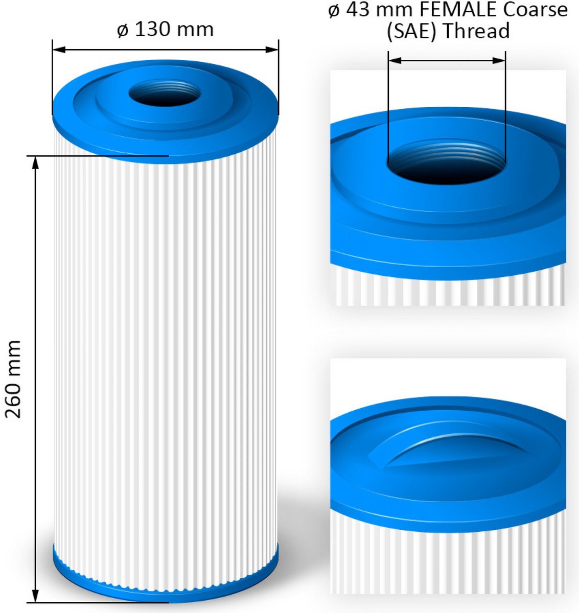 Alapure Spa Waterfilter SC779 / 40372 / PWW50SHORT