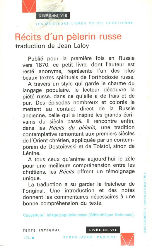 Récits d'un pèlerin russe, Jean Gauvain 9782020005272 Boeken bol