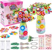 Knutsel Set - voor Kinderen - Knutselset - Bloemenkit, knutselen, vaas, kunstset, creatieve knutselsets voor kinderen, meisjes, speelgoed