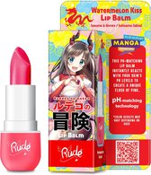 Rude Cosmetics - Manga Collection - Watermelon Kiss - Lip Balm - 38183 - Roze - 3.5 g