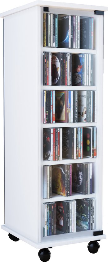 ② Petite tour de rangement pour CD/DVD/Blu Ray (vintage) — Armoires