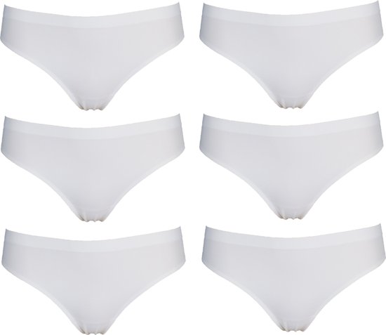 Lot de 6 strings pour femme J&C Seamless 1701 Wit - taille S (taille petit)