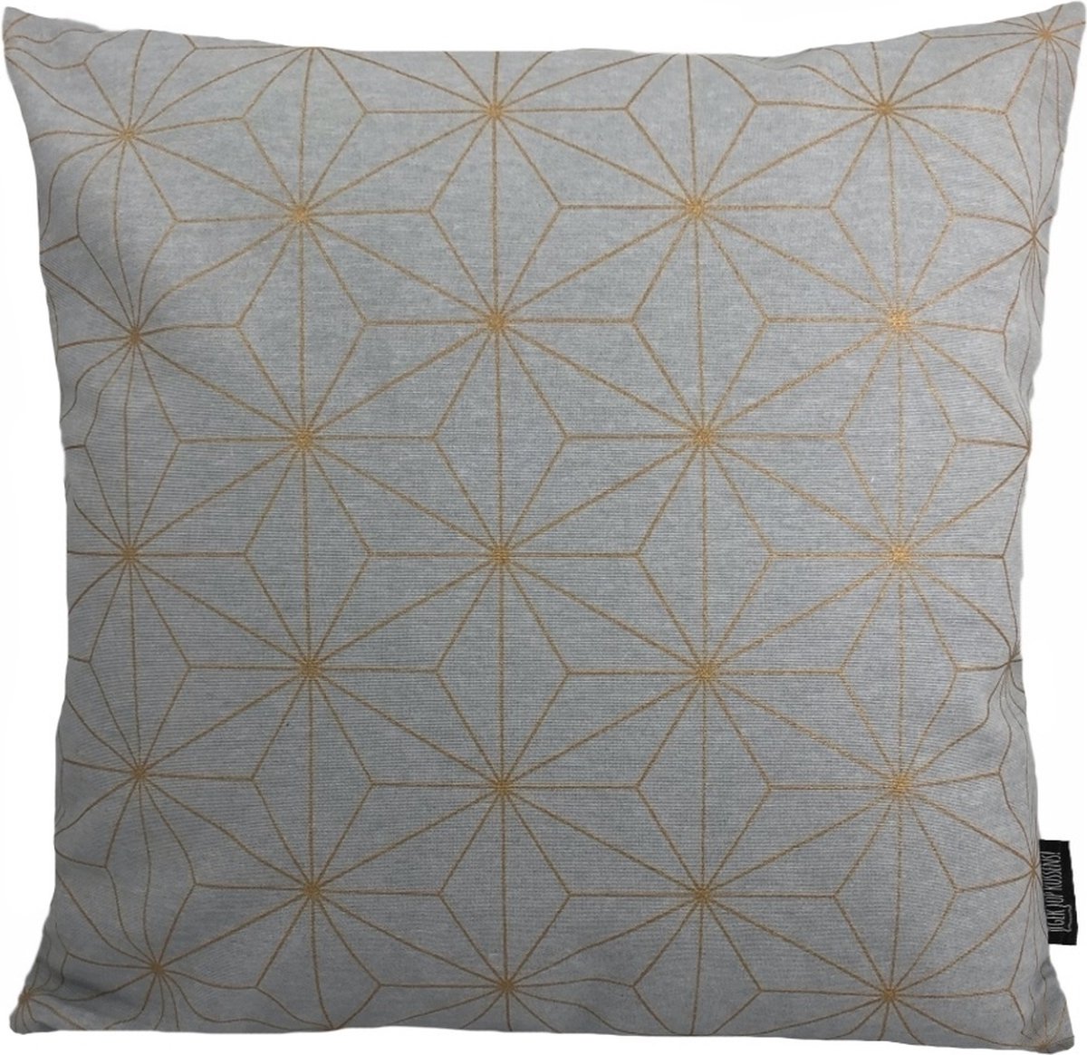 Gek op Kussens! Sierkussen Nadal Grey/Gold | 45 x 45 cm | Katoen/Polyester Grijs-Goud