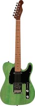 Fazley Outlaw Series Coyote Plus SS Green guitare électrique avec housse
