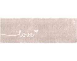 Mad About Mats - Esme beige - deurmat - droogloop/touch - wasbaar - 50x150