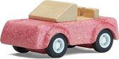 PlanToys Houten Speelgoed Roze sportwagen