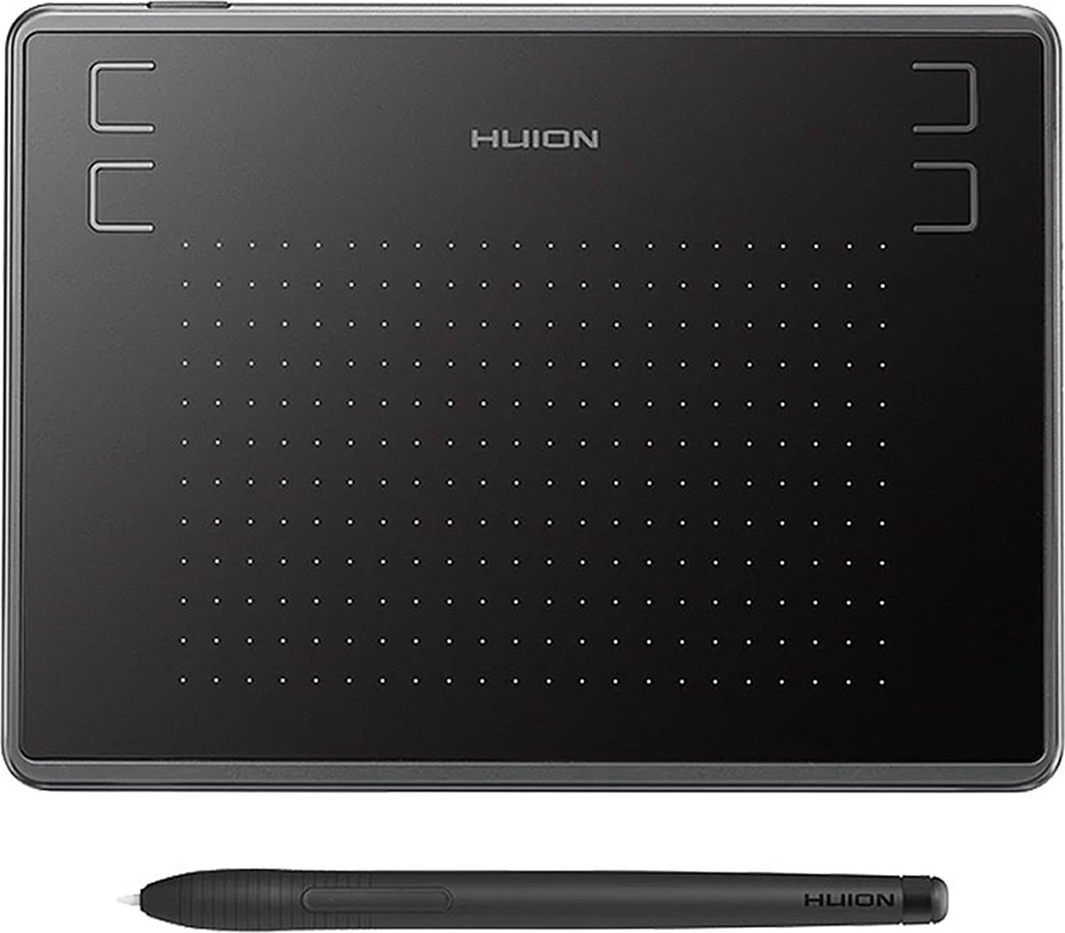Huion® H430PG Tekentablet - Grafische Tablet Met Ergonomische Pen - Professionele Tekentablet - 4 Instelbare Toetsen