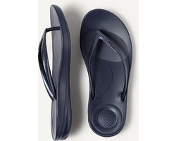 FitFlop Iqushion Ergonomic Flip-Flops TPU Dames Slippers - Midnight Navy