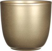Kunstplant rietgras/pluimgras - in pot goud - keramiek - H70 cm