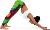 II THE MOON Legging de Yoga pour femme de qualité supérieure, imprimé sur commande, coupé et cousu à la main avec un imprimé original unique conçu avec amour par MOON