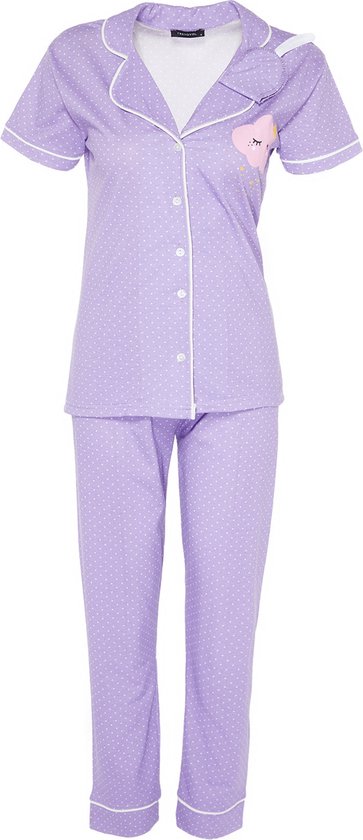 Trendyol Vrouwen Standaard mouw Kraag Pyjama Set