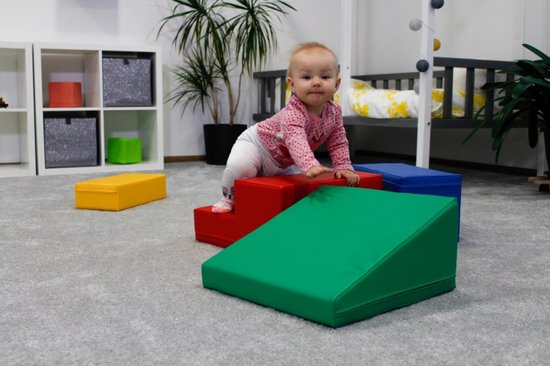 Ensemble de blocs de mousse Iglu - blocs de jeu - 5 pièces - 20 cm de haut - couleurs primaires