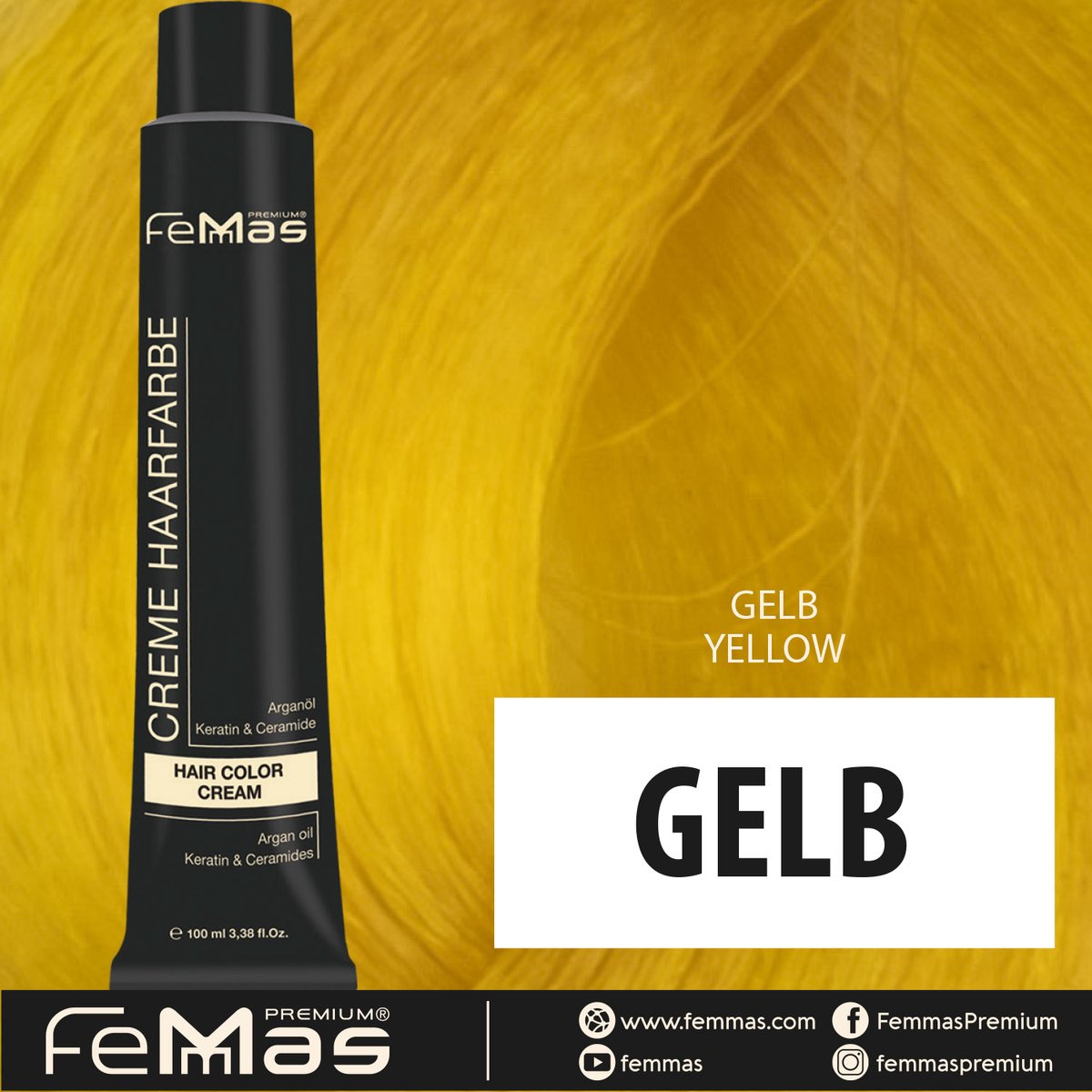 Femmas (Geel) - Haarverf - Pure & Mix - 100ml
