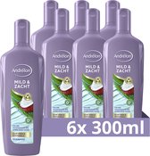 Andrélon Mild & Zacht Shampoo - 6 x 300 ml - Voordeelverpakking