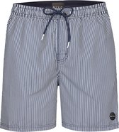 Phil & Co Gestreepte Zwemshort Heren Blauw / Wit - Maat XXL - Zwembroek