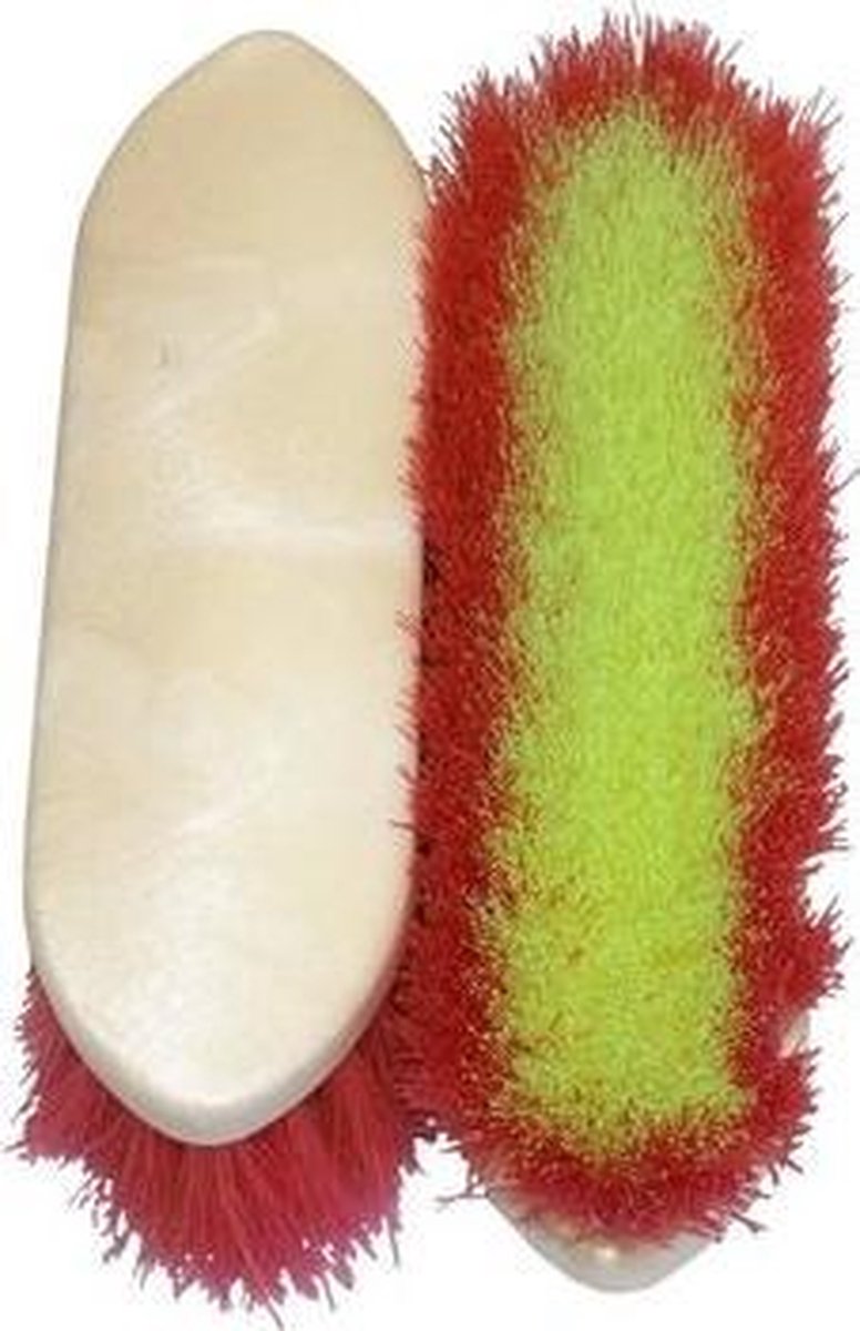 Excellent Paardenborstel - Grote borstel met dikke borstelharen en een plastic handvat - Geschikt voor paarden - Kleur assorti - 0.5 mm dikke borstelharen - 20x5.5 cm