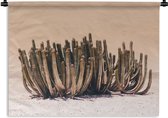 Wandkleed - Wanddoek - Cactus - Plant - Natuur - Groen - 120x90 cm - Wandtapijt