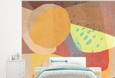 Behang - Fotobehang Abstract - Kunst - Regenboog - Pastel - Breedte 300 cm x hoogte 240 cm - Behangpapier