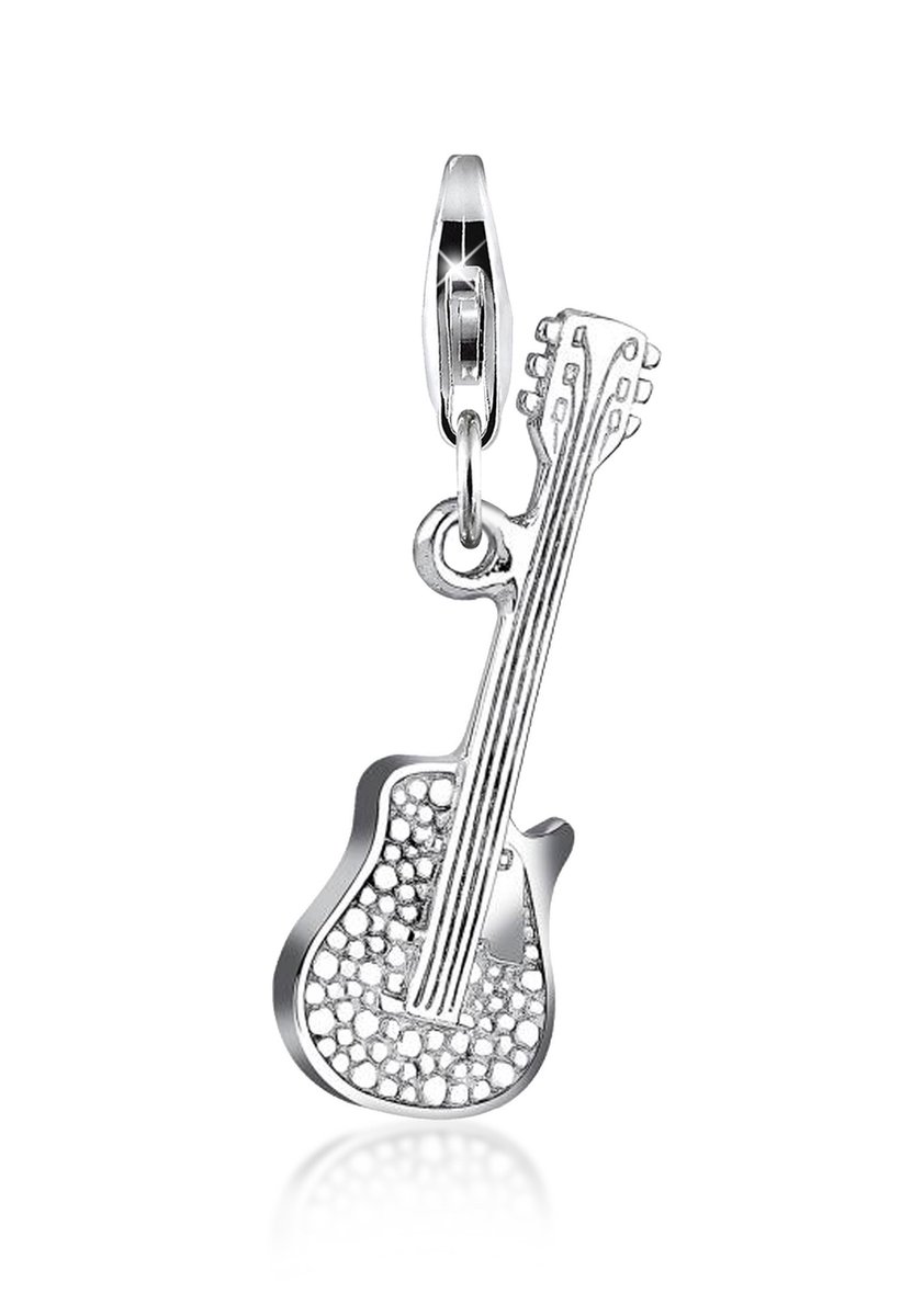 Nenalina - Bedel - Dames gitaar hanger in 925 sterling zilver - Dames