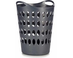 Arte R Flexibele wasmand/opbergmand - rond - antraciet - 50 liter - wasgoed sorteren