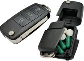 Espace de rangement Look à une clé de voiture Volkswagen - Coffre-fort secret - Pour pilules, cartes Micro USB, petits Bijoux - Sécurité contre le vol - Boîte de rangement - Compartiment secret caché Boîte de rangement Leurre discret