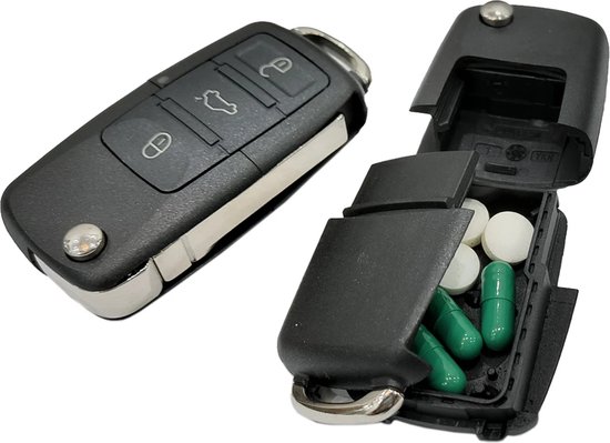 Foto: Opbergruimte in een look like volkswagen autosleutel geheime kluis voor pillen micro usb kaarten kleine sieraden beveiliging tegen diefstal opberg doosje verborgen geheim compartiment stash box discrete decoy