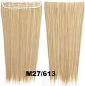 Clip in hairextensions 1 baan straight blond M27/613