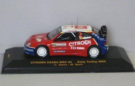 Miniature Vitesse 1/43 – Citroën Xsara WRC #2 – Rallye Acropolis 2005 – Rouge/blanc