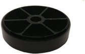 PVC glijder zwart diameter 4 cm (zakje 4 stuks)