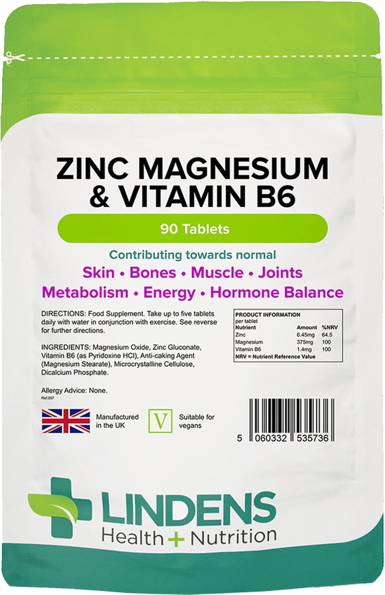 Zink Magnesium & Vitamine B6 (90 tabletten) bol