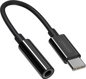 Joyroom USB Type-C naar Audio Jack 3.5mm kabel - Zwart