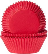 Cupcake vormpjes rood 50 st.