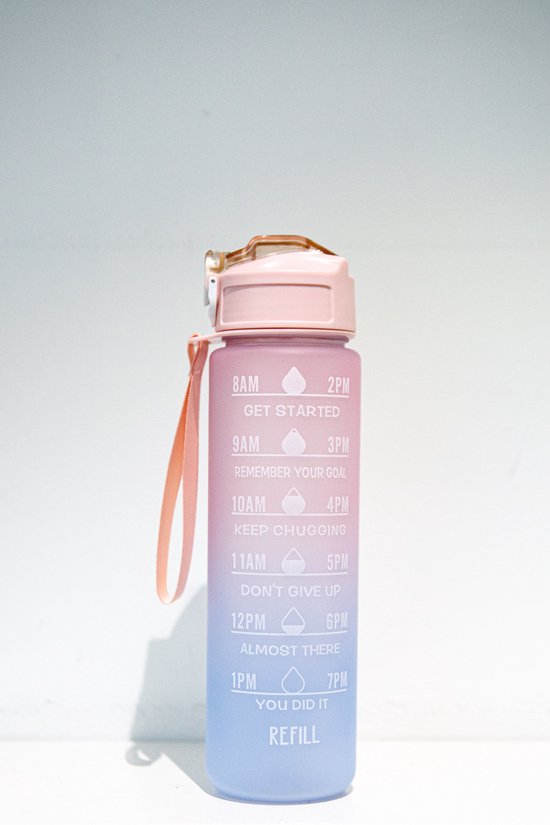 Thermosfles, 1 liter, BPA-vrij, roestvrijstalen waterfles, lekvrij, thermosfles, 18/8 roestvrij staal, metalen fles, voor hardlopen, kamperen, fitness, wandelen