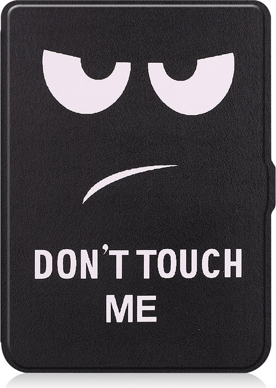 Hoes Geschikt voor Kobo Nia Hoesje Bookcase Cover Book Case Hoes Sleepcover - Don't Touch Me van e-Volve — afbeelding 3