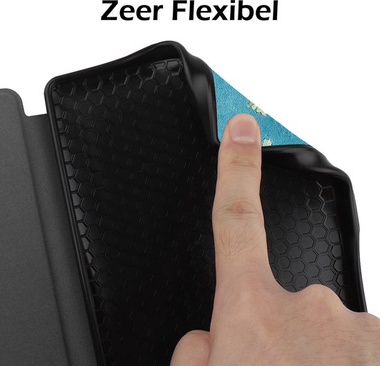 Hoes Geschikt voor Kobo Nia Hoesje Bookcase Cover Book Case Hoes Sleepcover - Bloesem van Evetane — afbeelding 4