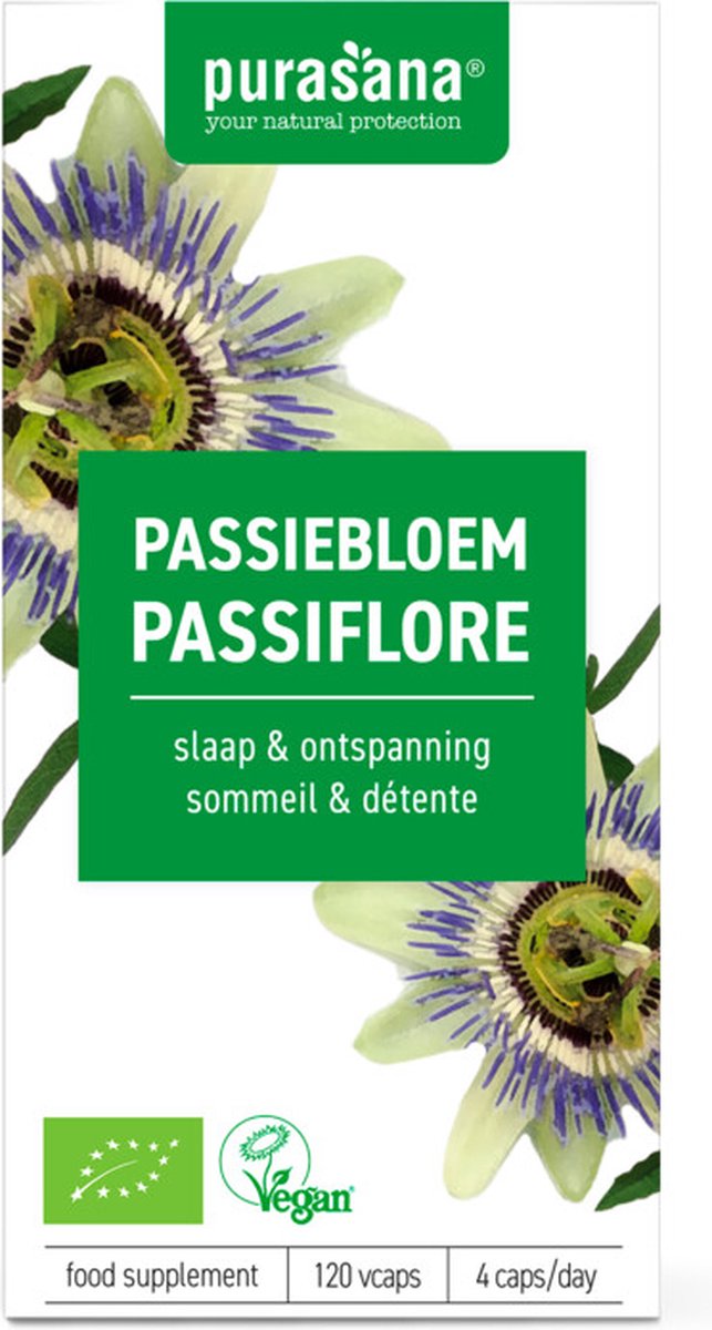 Goedkoopste Purasana Passiebloem Extract 125 mg 120 Vegacapsules