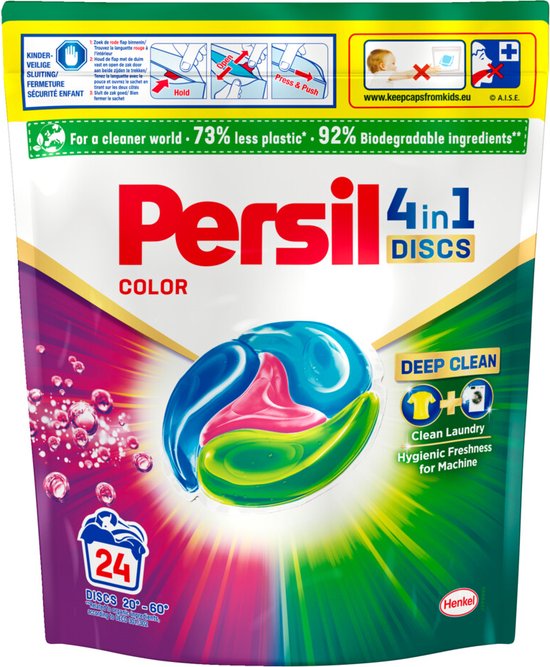 Persil Wasmiddel Discs Color Kleur 24 stuks
