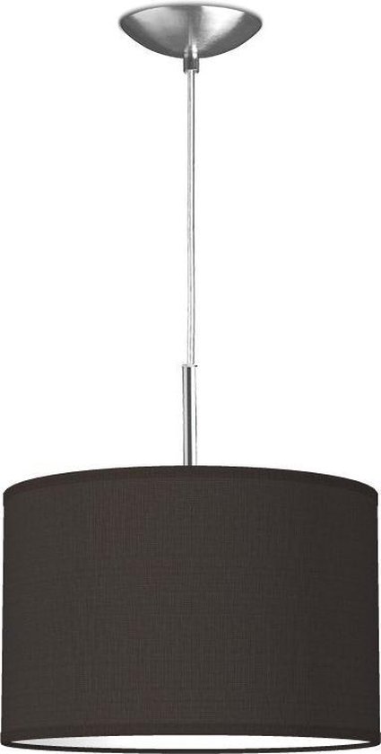 Home Sweet Home hanglamp Bling - verlichtingspendel Tube Deluxe inclusief lampenkap - lampenkap 30/30/20cm - pendel lengte 100 cm - geschikt voor E27 LED lamp - zwart