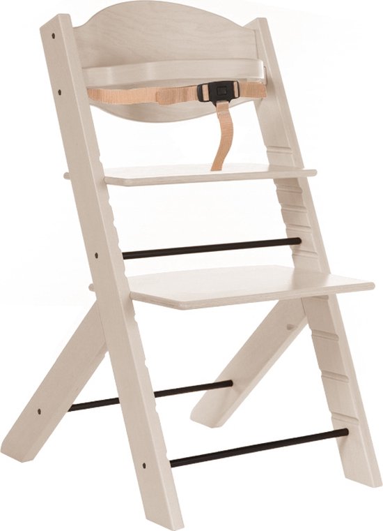 Product: Treppy Woody Wit Meegroei Kinderstoel 2031, van het merk Treppy
